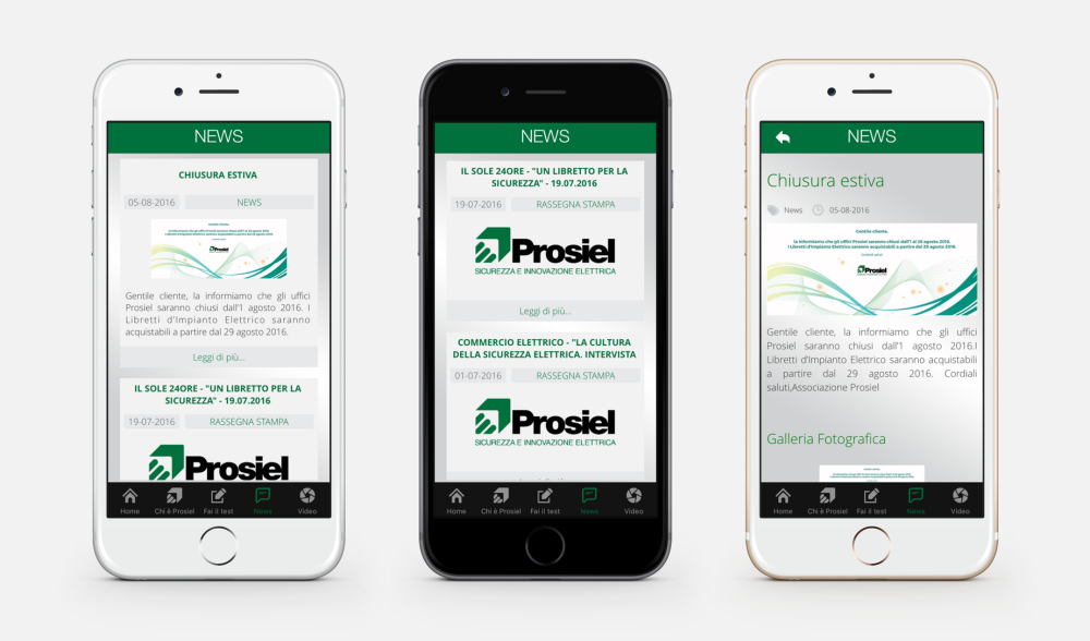 App mobile Prosiel